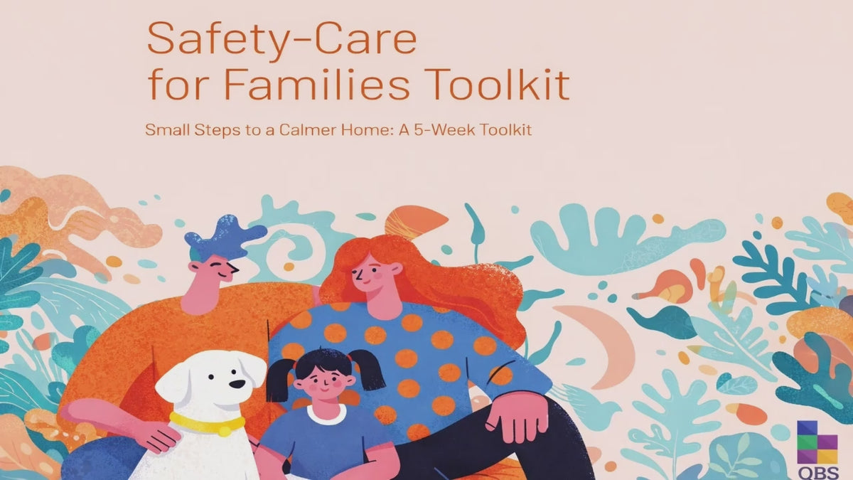 5-Week Safety-Care De-Escalation Program for Families | Workbook + Email Series