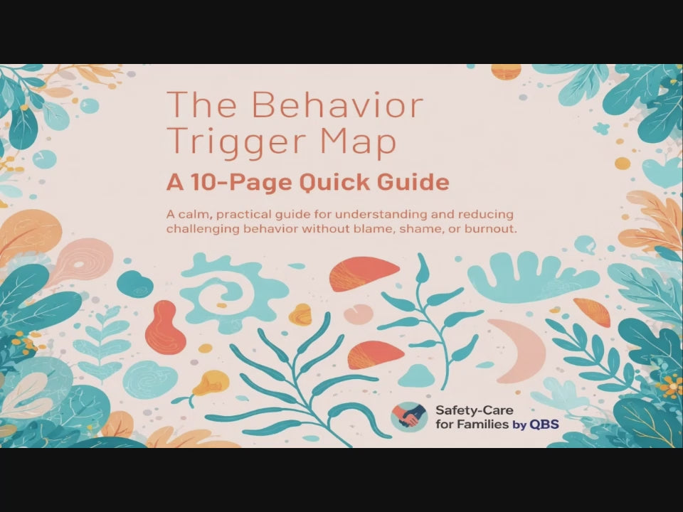 Behavior Trigger Map – Family De-Escalation Quick Guide | PDF Download